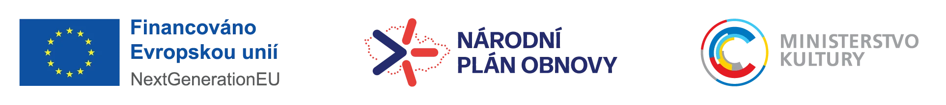 Financováno Evropskou unií – Next Generation EU, Národní plán obnovy, Ministerstvo kultury